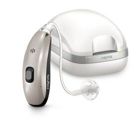 Signia Pure Charge&Go 1 Nx  зарядное устройство включено